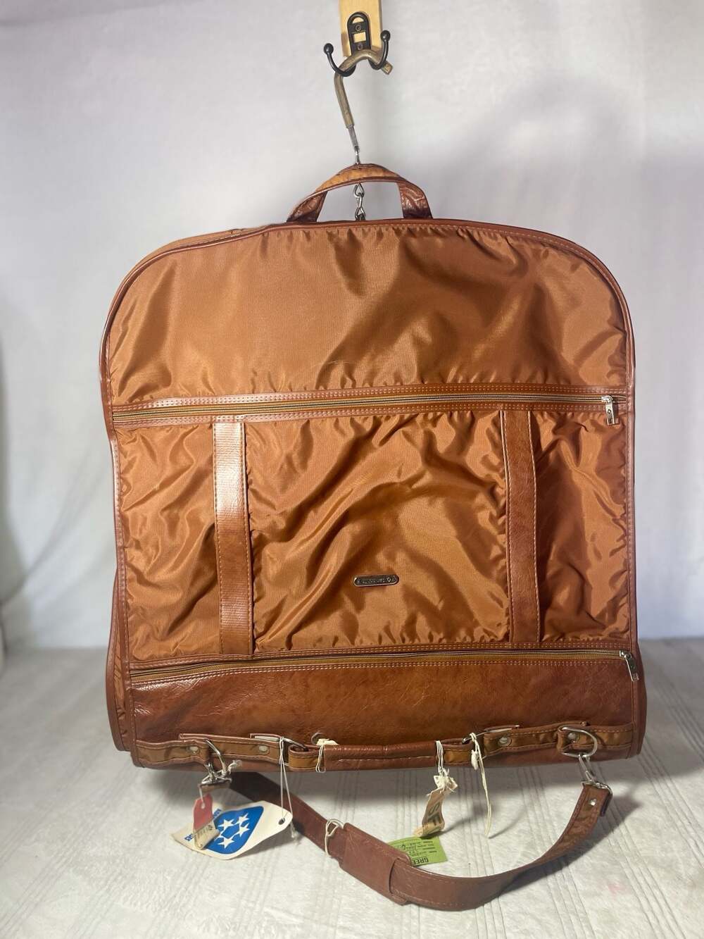 Vintage Samsonite Silhouette Series Brown Garment Bag Travel Suitcase